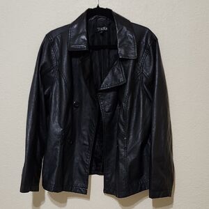 Toxik3 Black Faux Leather Jacket